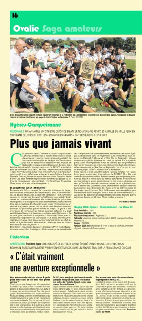 Presa din Franța a apreciat succesul obținut de echipa românului.