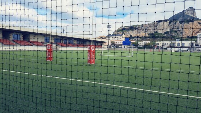 Terenul de Rugby din Gibraltar.