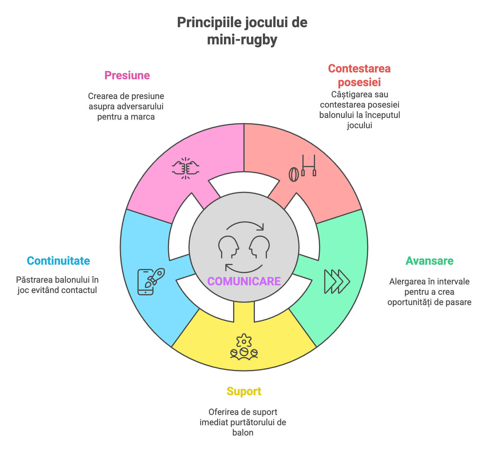 Principiile jocului de rugby.