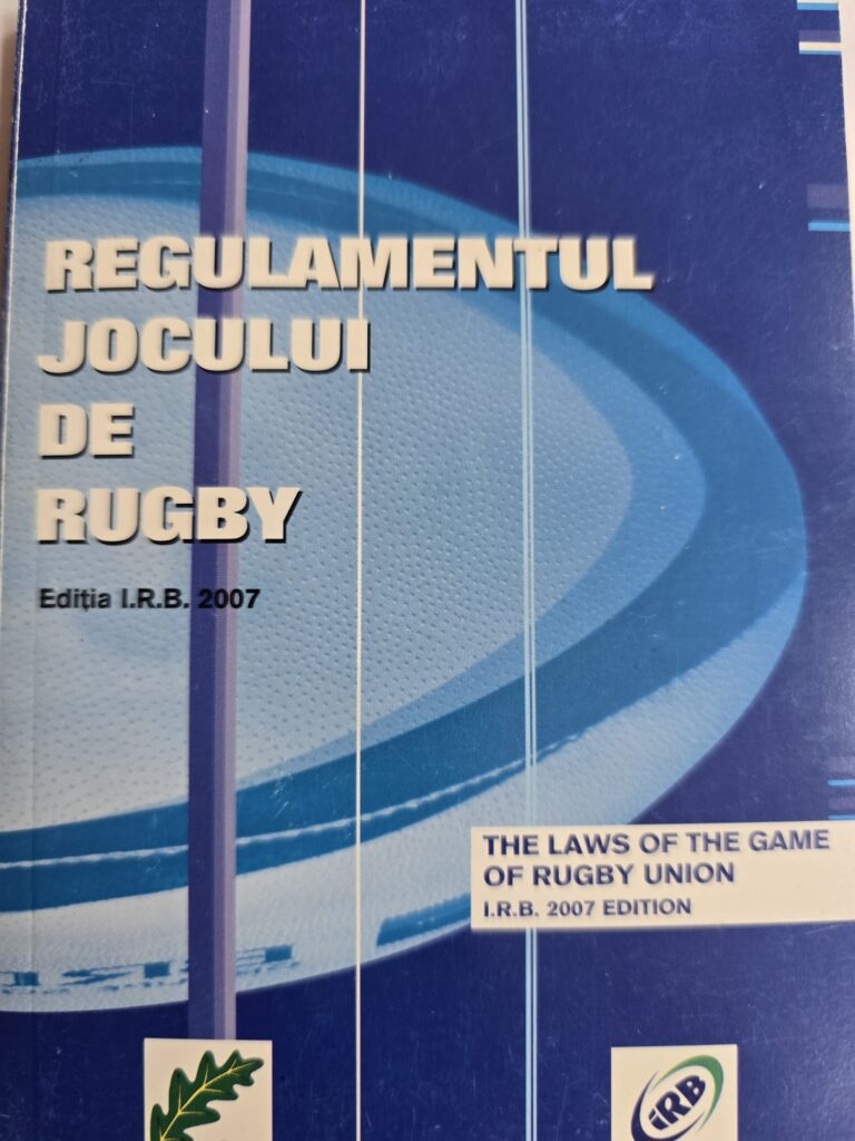 Regulamentul jocului de Rugby.