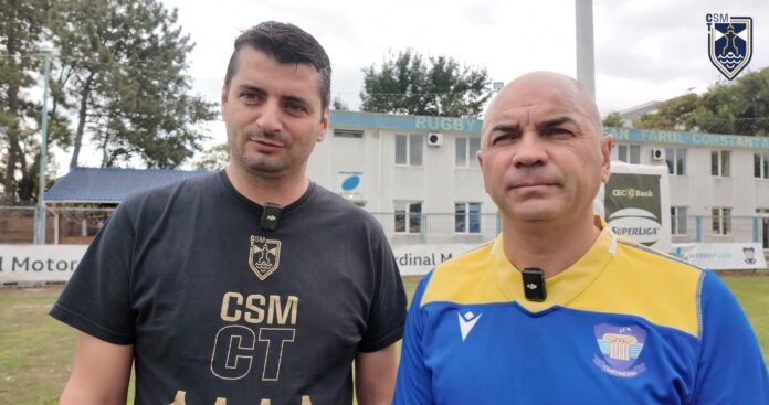 Mihai Ochiuleț (CSM Constanța) și Cristian Cojocaru (ACS Tomitanii).