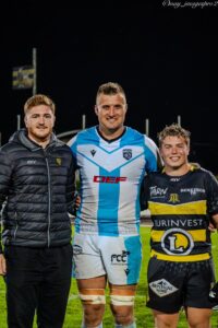 Cu Andrei Mahu și Ștefan Buruiană, după meciul direct.