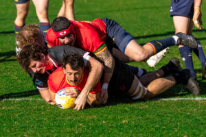 Chiar dacă s-a "pornit" mai greu, Spania a trecut clar de Elveția./Foto: Rugby Europe 