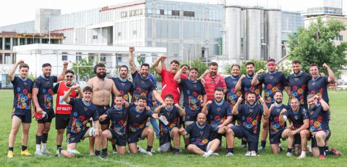 Rugby Club Grivița, după victoria de la Galați, scor 34-13. Sursa foto: Sportul Ilustrat
